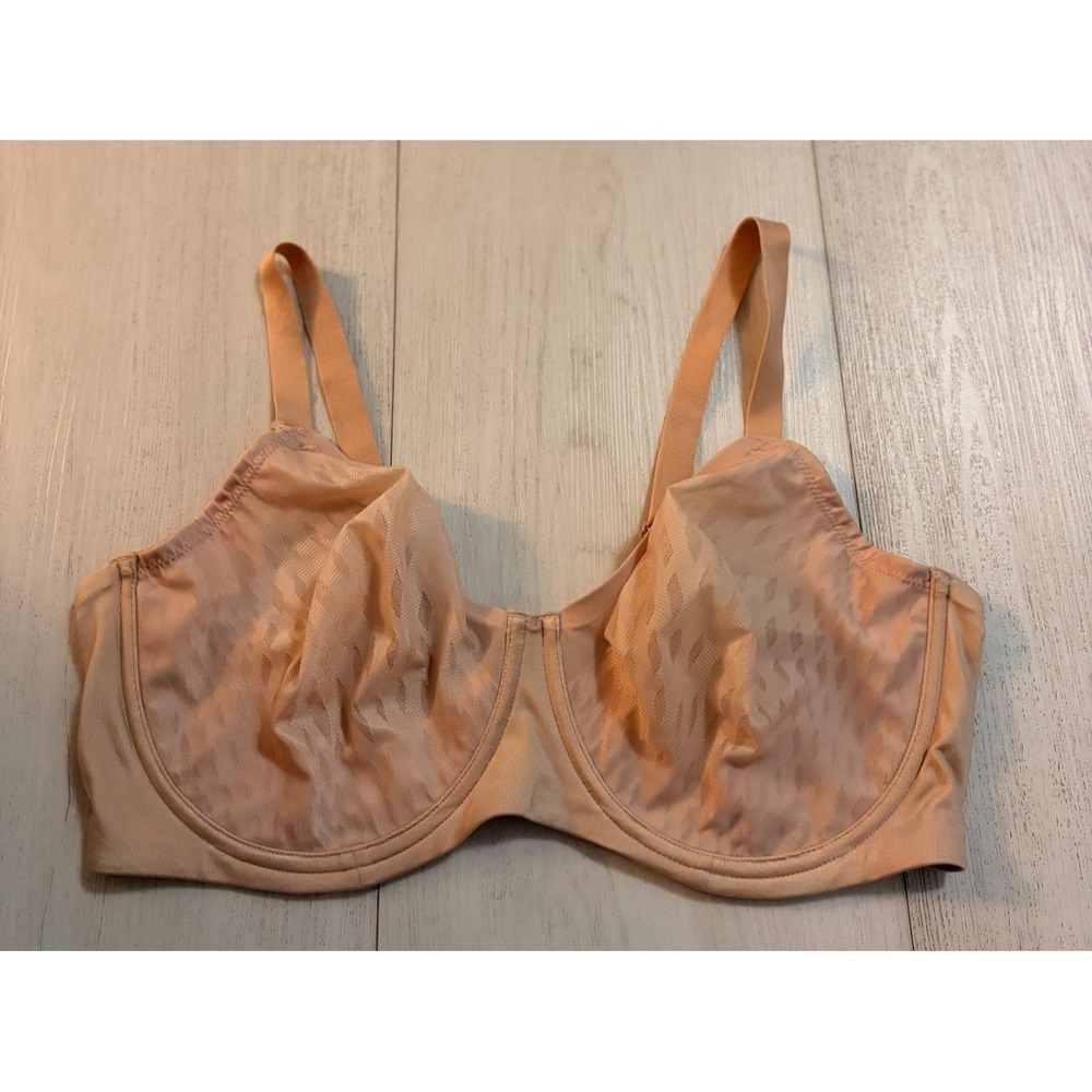 Wacoal 855336 Elevated Allure Full Coverage Underwire Bra Sz 42DD Light Nude